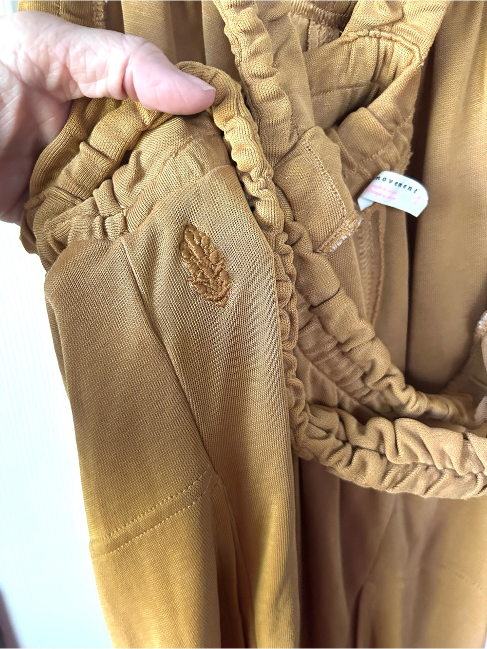 FP Movement Free People Brown Ruched Strap Romper One Piece - Picture 6 of 7